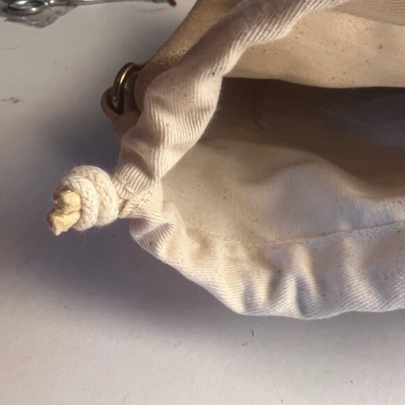 J.CREW Mini Montauk Suede Leather Purse Tan Stadium Concert - Picture 7 of 13